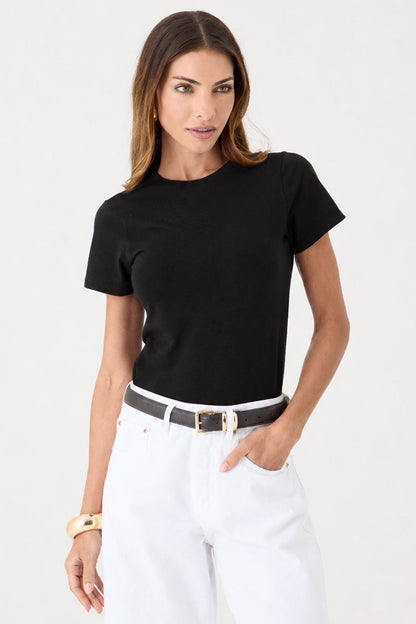 T-shirt Gola Redonda Baby Look – Preta