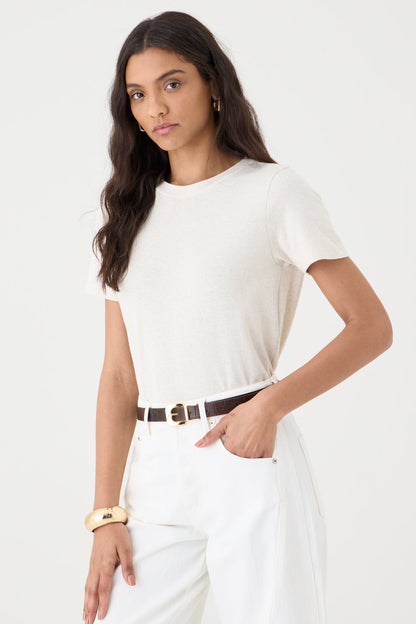 T-shirt Gola Redonda Baby Look – Cru
