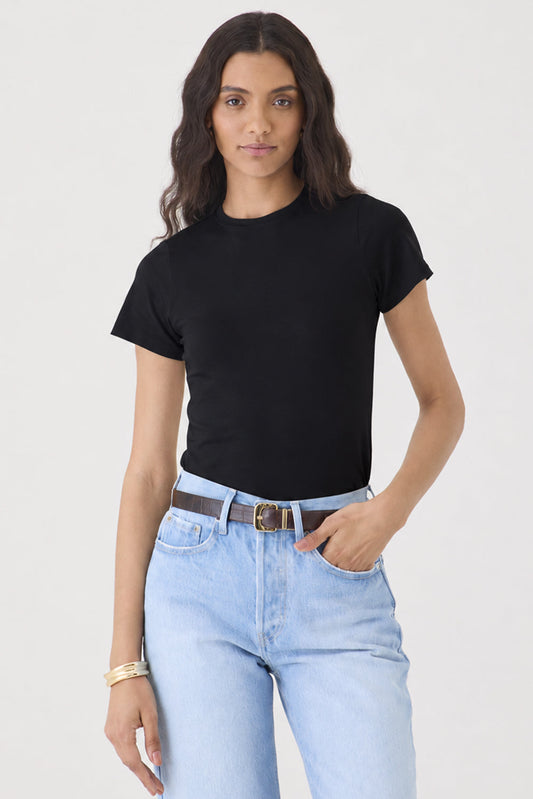 T-shirt Gola Redonda Pima – Preta