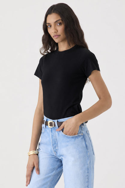 T-shirt Gola Redonda Pima – Preta